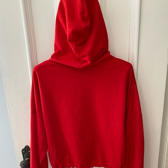 Cropped Drawstring Hoodie - Picture 4 of 5